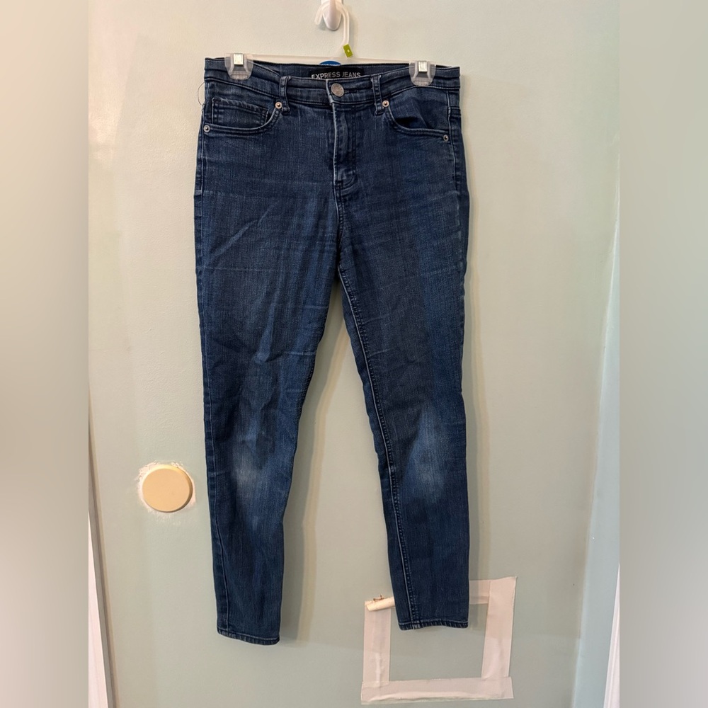 Express Dark Blue Skinny Jeans